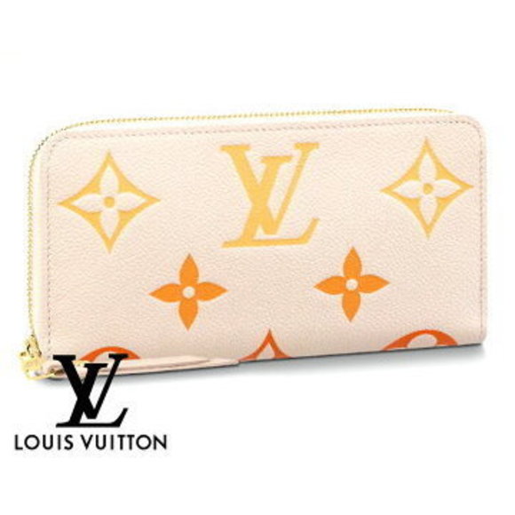 Louis Vuitton Empreinte Zippy Wallet Orange Beige - Picture 1 of 3